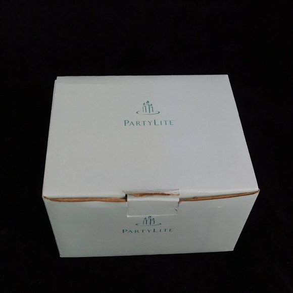 PartyLite Tiny Bubbles Taper Pair 4" Clear Candle Holders P7718 New in Box - Picture 11 of 12